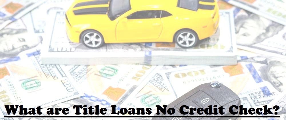 What are Title Loans No Credit Check?